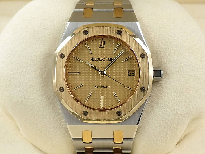 オーデマピゲ ロイヤルオーク Ref.14790SA.O.0789SA.04 ステンレススチール/イエローゴールド シャンパン文字盤