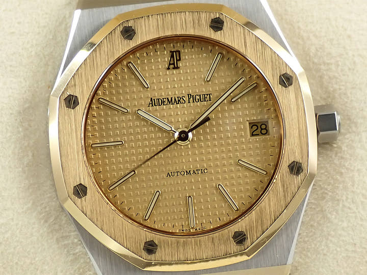 オーデマピゲ ロイヤルオーク Ref.14790SA.O.0789SA.04 ステンレススチール/イエローゴールド シャンパン文字盤