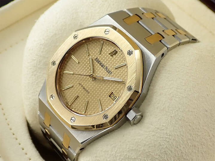 オーデマピゲ ロイヤルオーク Ref.14790SA.O.0789SA.04 ステンレススチール/イエローゴールド シャンパン文字盤