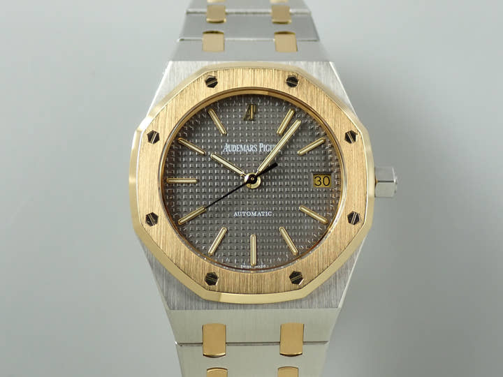 オーデマピゲ ロイヤルオーク Ref.14790SA/O/0789SA ステンレススチール/イエローゴールド グレー文字盤