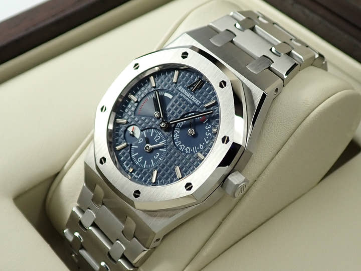 Audemars Piguet Royal Oak Dual Time Ref. 26120ST.OO.1220ST.02 Stainless Steel Blue Dial