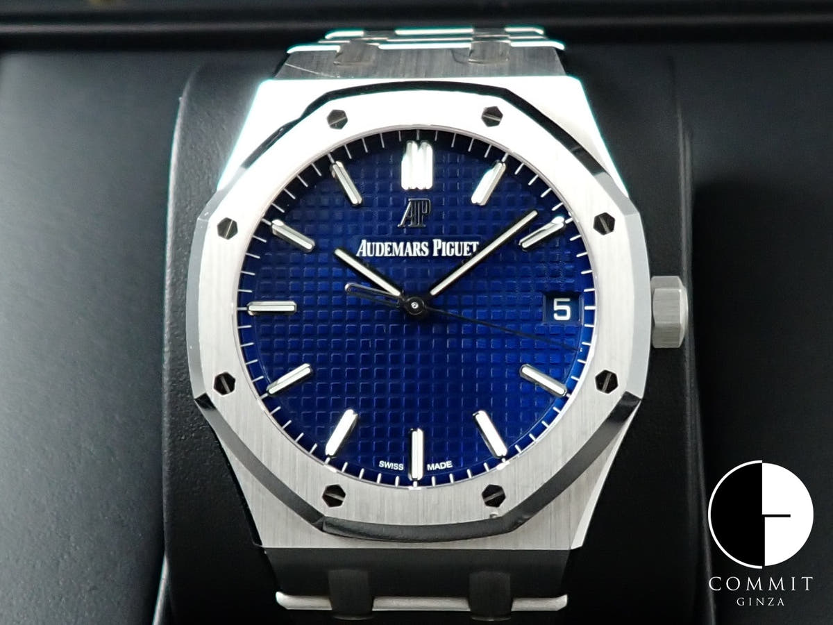 オーデマピゲ ロイヤルオーク Ref.15503BC.OO.1220BC.01 ホワイトゴールド ブルー文字盤