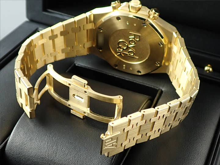 オーデマピゲ ロイヤルオーク クロノグラフ Ref.26320BA.OO.1220BA.02 イエローゴールド ブルー文字盤