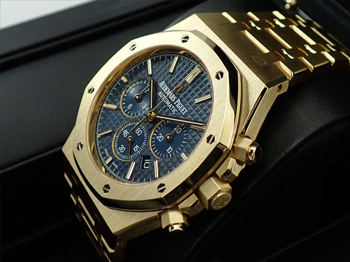 オーデマピゲ ロイヤルオーク クロノグラフ Ref.26320BA.OO.1220BA.02 イエローゴールド ブルー文字盤