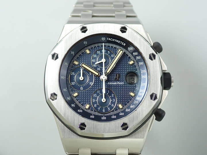 オーデマピゲ ロイヤルオーク オフショア クロノグラフ Ref.25721ST.OO.1000ST.01 ステンレススチール ブルー文字盤