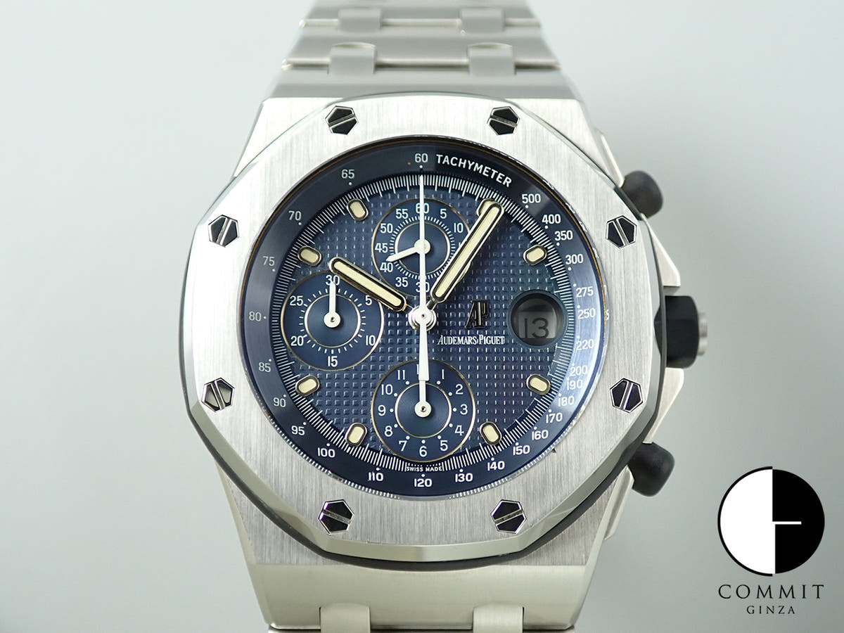オーデマピゲ ロイヤルオーク オフショア クロノグラフ Ref.25721ST.OO.1000ST.01 ステンレススチール ブルー文字盤