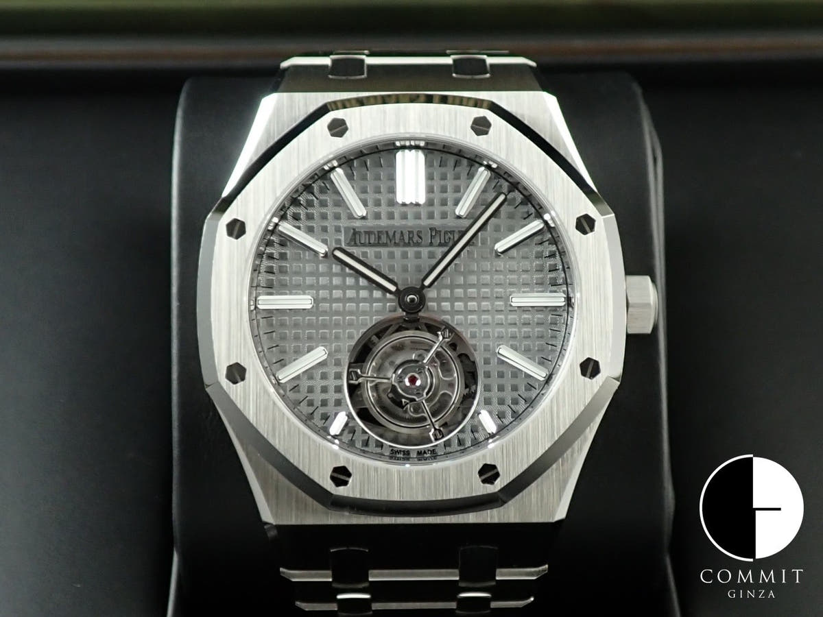 オーデマピゲ ロイヤルオーク フライング トゥールビヨン Ref.26730ST.OO.1320ST.06 ステンレススチール グレー文字盤