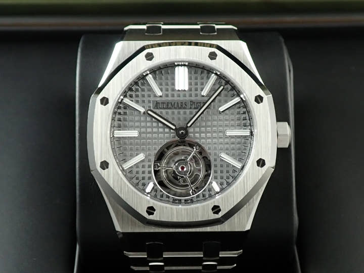 オーデマピゲ ロイヤルオーク フライング トゥールビヨン Ref.26730ST.OO.1320ST.06 ステンレススチール グレー文字盤