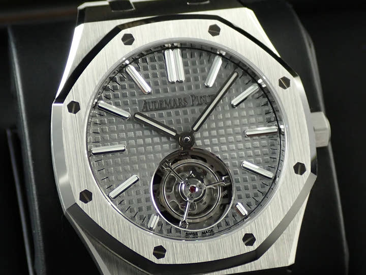 オーデマピゲ ロイヤルオーク フライング トゥールビヨン Ref.26730ST.OO.1320ST.06 ステンレススチール グレー文字盤
