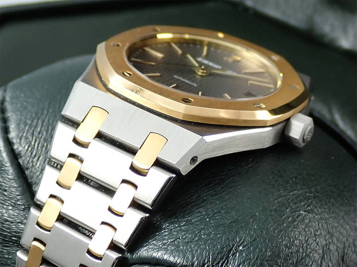 オーデマピゲ ロイヤルオーク Ref.14790SA/O/0789SA/01 ステンレススチール/イエローゴールド グレー文字盤