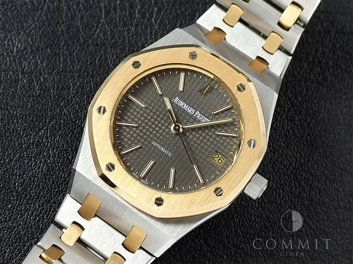 オーデマピゲ ロイヤルオーク Ref.14790SA/O/0789SA/01 ステンレススチール/イエローゴールド グレー文字盤