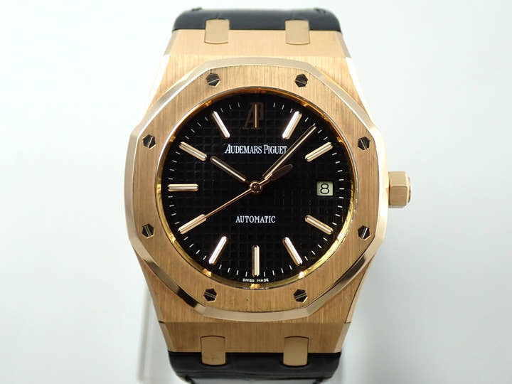 オーデマピゲ ロイヤルオーク Ref.15300OR.OO.D002CR.01 ピンクゴールド ブラック文字盤