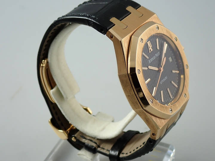 オーデマピゲ ロイヤルオーク Ref.15300OR.OO.D002CR.01 ピンクゴールド ブラック文字盤