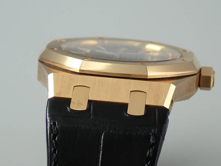 オーデマピゲ ロイヤルオーク Ref.15300OR.OO.D002CR.01 ピンクゴールド ブラック文字盤