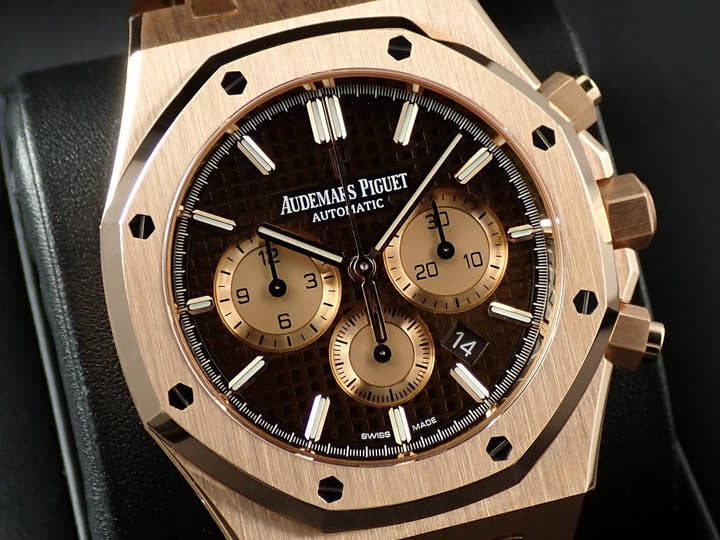 オーデマピゲ ロイヤルオーク クロノグラフ Ref.26331OR.OO.D821CR.01 ピンクゴールド ブラウン文字盤