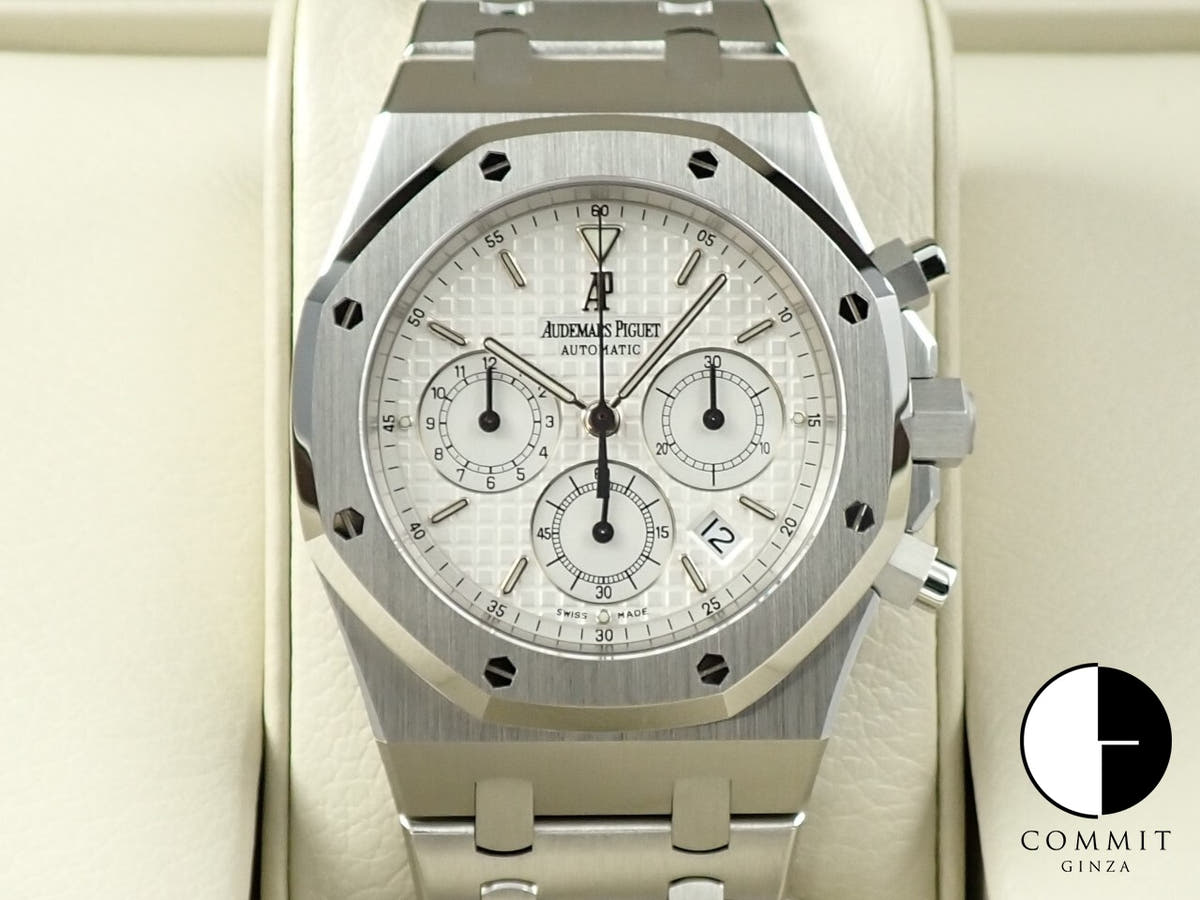 オーデマピゲ ロイヤルオーク クロノグラフ Ref.25860ST.OO.1110ST.05 ステンレススチール ホワイト文字盤