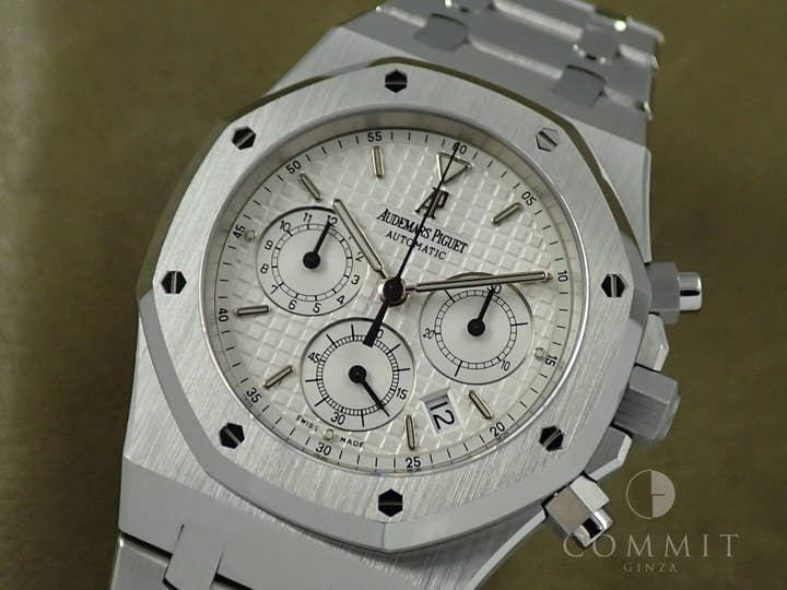 オーデマピゲ ロイヤルオーク クロノグラフ Ref.25860ST.OO.1110ST.05 ステンレススチール ホワイト文字盤