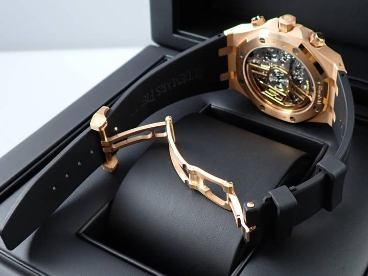 オーデマピゲ ロイヤルオーク クロノグラフ 50周年記念 Ref.26240OR.OO.D002CR.01 ピンクゴールド ブラック文字盤