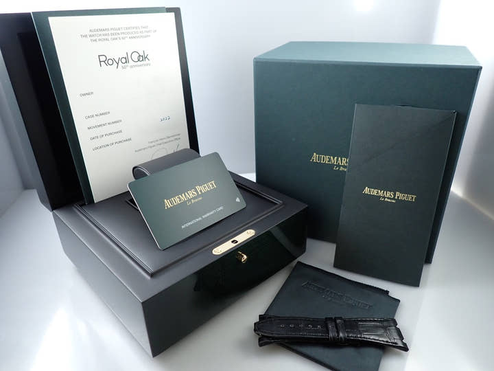 オーデマピゲ ロイヤルオーク クロノグラフ 50周年記念 Ref.26240OR.OO.D002CR.01 ピンクゴールド ブラック文字盤