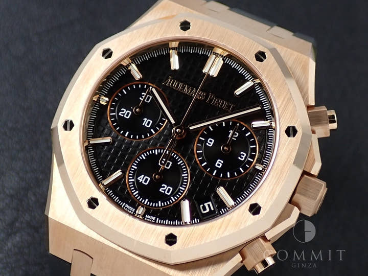 オーデマピゲ ロイヤルオーク クロノグラフ 50周年記念 Ref.26240OR.OO.D002CR.01 ピンクゴールド ブラック文字盤