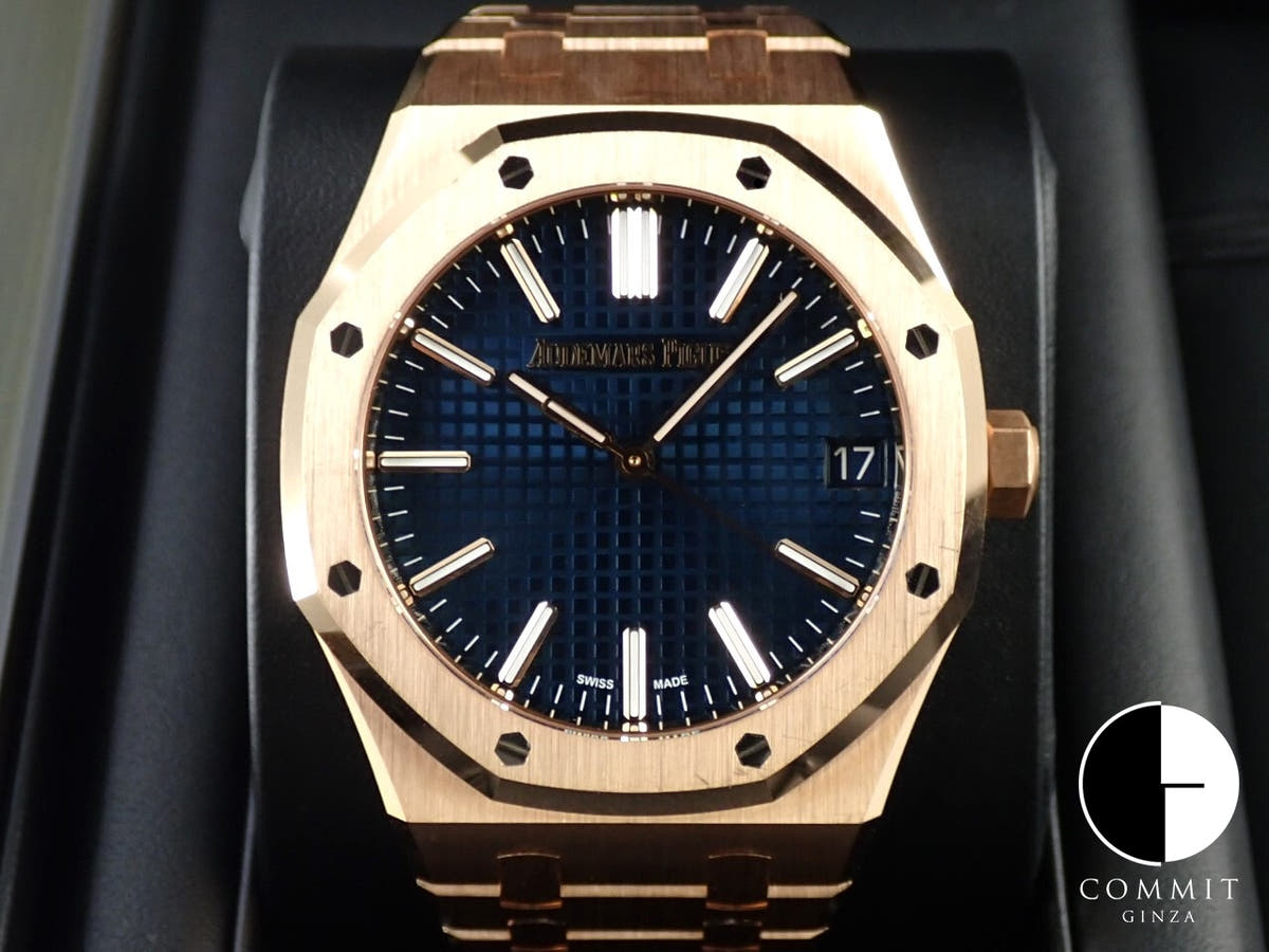 オーデマピゲ ロイヤルオーク Ref.15510OR.OO.1320OR.03 ピンクゴールド ナイトブルー文字盤