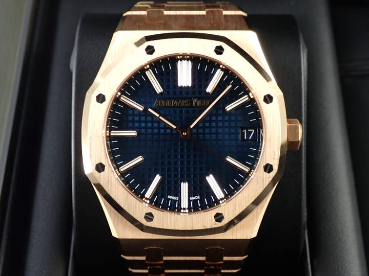 オーデマピゲ ロイヤルオーク Ref.15510OR.OO.1320OR.03 ピンクゴールド ナイトブルー文字盤