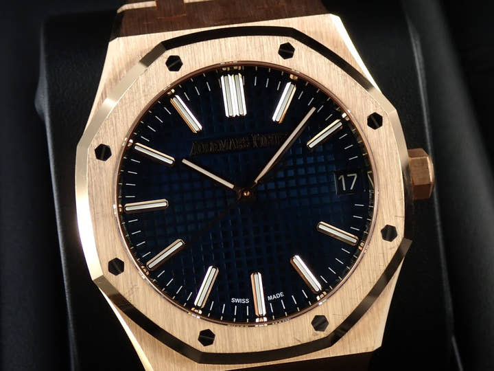 オーデマピゲ ロイヤルオーク Ref.15510OR.OO.1320OR.03 ピンクゴールド ナイトブルー文字盤
