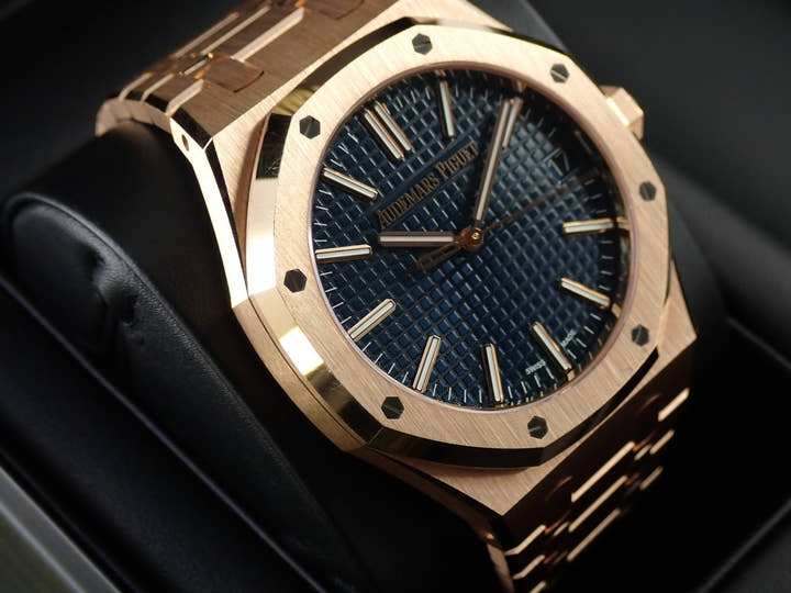オーデマピゲ ロイヤルオーク Ref.15510OR.OO.1320OR.03 ピンクゴールド ナイトブルー文字盤