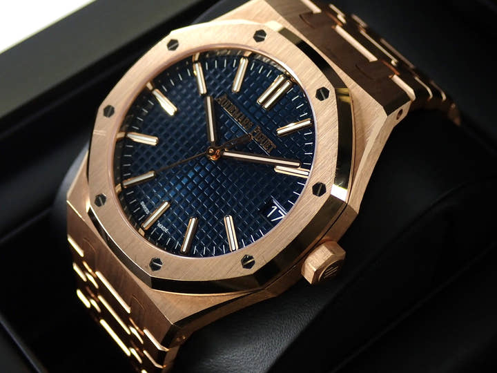 オーデマピゲ ロイヤルオーク Ref.15510OR.OO.1320OR.03 ピンクゴールド ナイトブルー文字盤