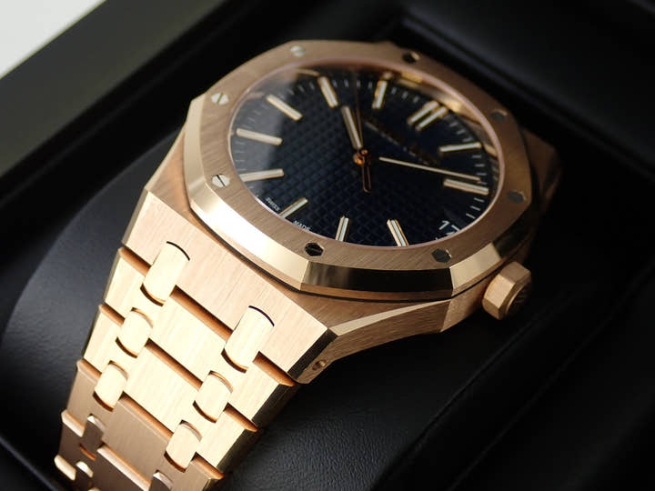 オーデマピゲ ロイヤルオーク Ref.15510OR.OO.1320OR.03 ピンクゴールド ナイトブルー文字盤