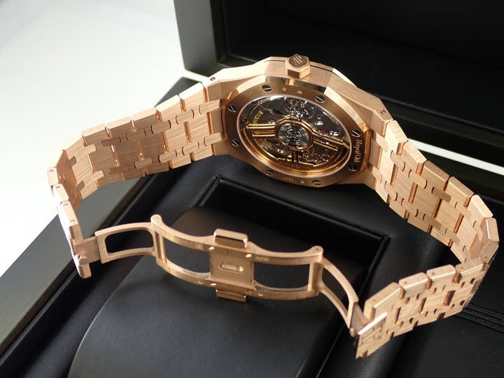 オーデマピゲ ロイヤルオーク Ref.15510OR.OO.1320OR.03 ピンクゴールド ナイトブルー文字盤