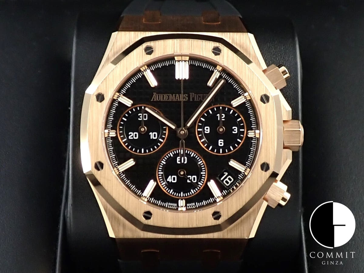 オーデマピゲ ロイヤルオーク クロノグラフ 50周年記念 Ref.26240OR.OO.D002CR.01 ピンクゴールド ブラック文字盤