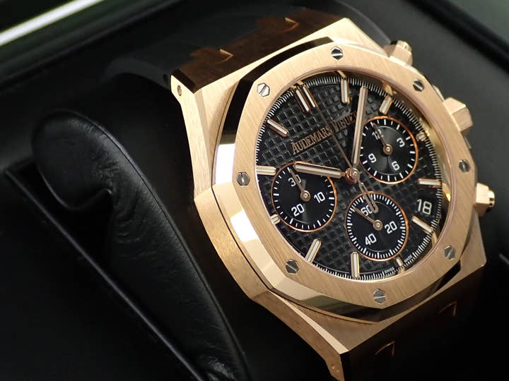 オーデマピゲ ロイヤルオーク クロノグラフ 50周年記念 Ref.26240OR.OO.D002CR.01 ピンクゴールド ブラック文字盤