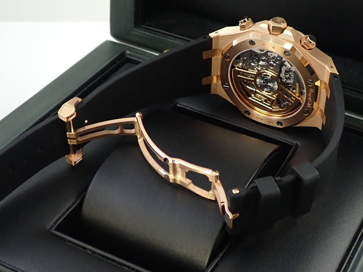 オーデマピゲ ロイヤルオーク クロノグラフ 50周年記念 Ref.26240OR.OO.D002CR.01 ピンクゴールド ブラック文字盤