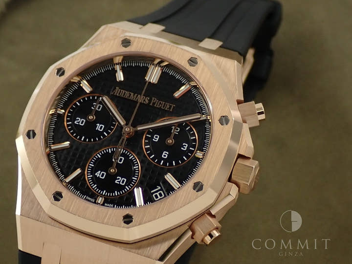 オーデマピゲ ロイヤルオーク クロノグラフ 50周年記念 Ref.26240OR.OO.D002CR.01 ピンクゴールド ブラック文字盤