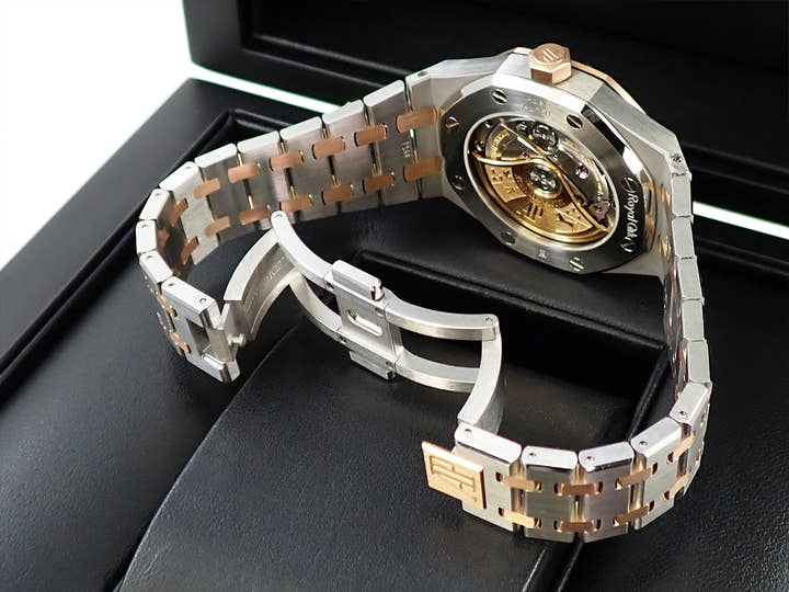 オーデマピゲ ロイヤルオーク Ref.15450SR.OO.1256SR.01 ステンレススチール/ピンクゴールド シルバー文字盤