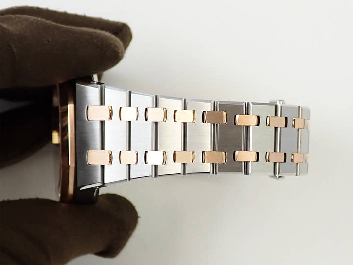 オーデマピゲ ロイヤルオーク Ref.15450SR.OO.1256SR.01 ステンレススチール/ピンクゴールド シルバー文字盤