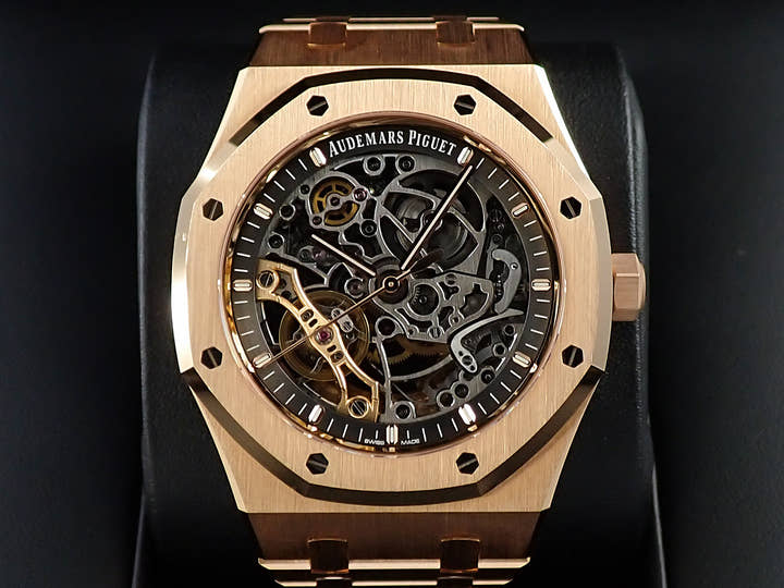 オーデマピゲ ロイヤルオーク ダブル バランスホイール オープンワーク Ref.15407OR.OO.1220OR.01 ピンクゴールド スケルトン文字盤
