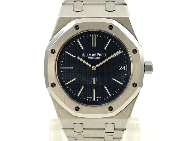 オーデマピゲ ロイヤルオーク エクストラ シン Ref.15202ST.OO.1240ST.01.A ステンレススチール ブルー文字盤