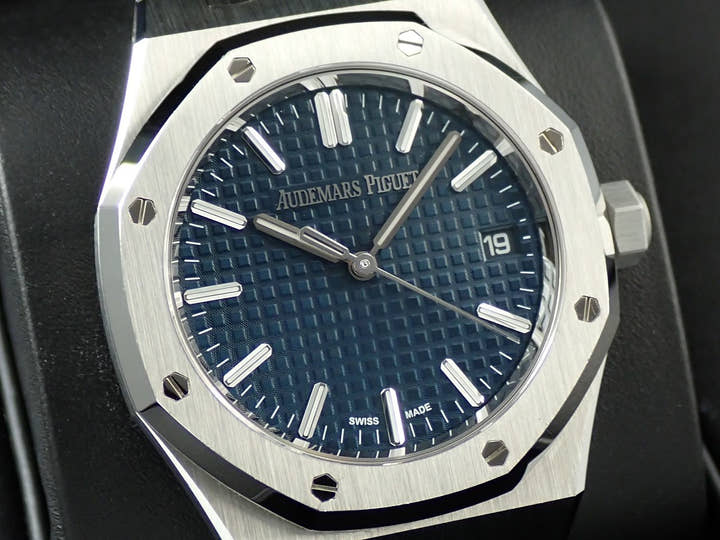 オーデマピゲ ロイヤルオーク 50周年記念 Ref.15550ST.OO.1356ST.02 ステンレススチール ブルー文字盤
