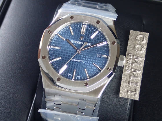 オーデマピゲ ロイヤルオーク Ref.15400ST.OO.1220ST.03 ブルー文字盤 未使用 royal-oak-7