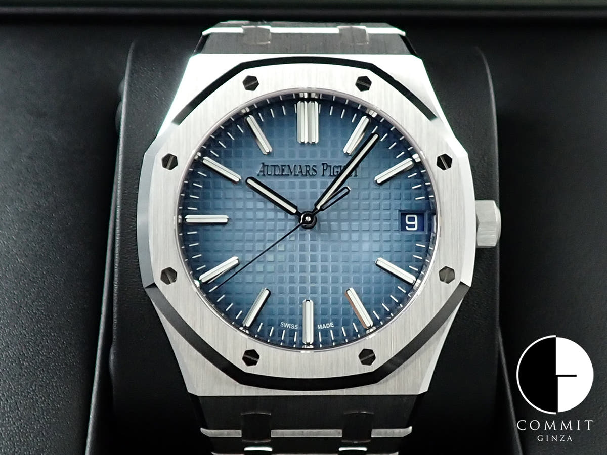 オーデマピゲ ロイヤルオーク Ref.15510BC.OO.1320BC.02 ホワイトゴールド スモークブルー文字盤