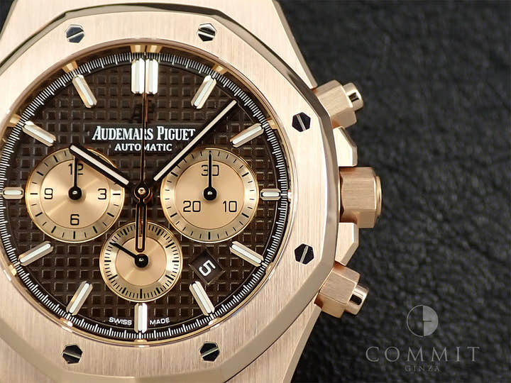 オーデマピゲ ロイヤルオーク クロノグラフ Ref.26331OR.OO.1220OR.02 ピンクゴールド ブラウン文字盤