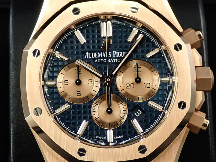 オーデマピゲ ロイヤルオーク クロノグラフ Ref.26331OR.OO.1220OR.01 ピンクゴールド ブルー文字盤