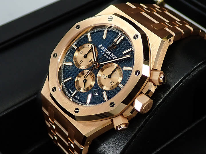 オーデマピゲ ロイヤルオーク クロノグラフ Ref.26331OR.OO.1220OR.01 ピンクゴールド ブルー文字盤