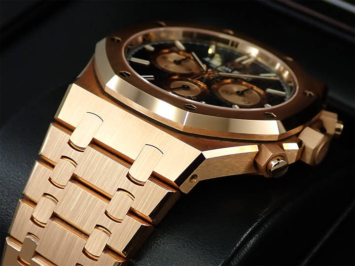 オーデマピゲ ロイヤルオーク クロノグラフ Ref.26331OR.OO.1220OR.01 ピンクゴールド ブルー文字盤