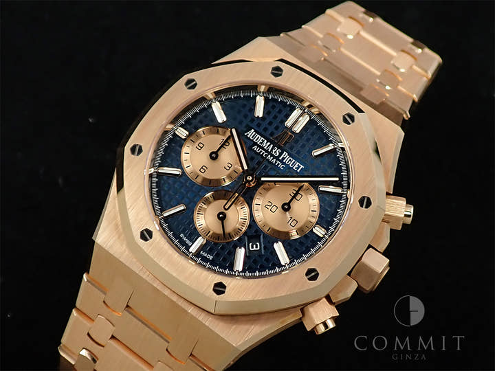 オーデマピゲ ロイヤルオーク クロノグラフ Ref.26331OR.OO.1220OR.01 ピンクゴールド ブルー文字盤
