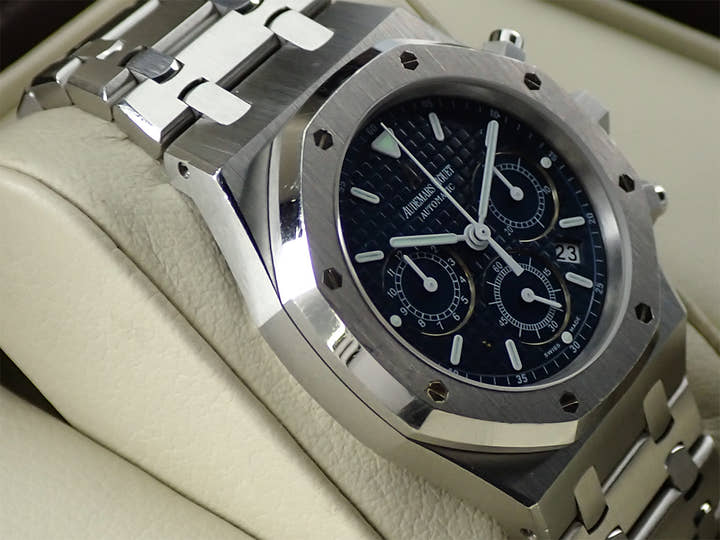 オーデマピゲ ロイヤルオーク クロノグラフ Ref.25860ST.OO.1110ST.04 ステンレススチール ブルー文字盤