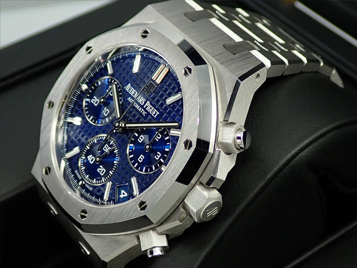 オーデマピゲ ロイヤルオーク クロノグラフ Ref.26239BC.OO.1220BC.01 ホワイトゴールド ブルー文字盤