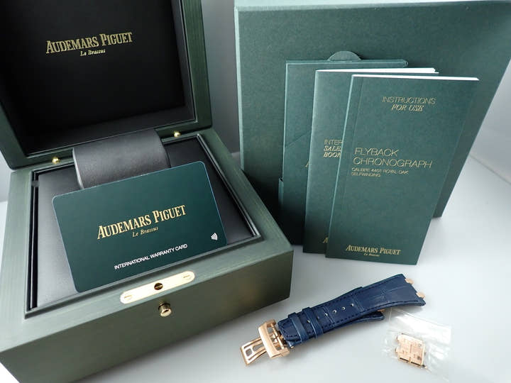 オーデマピゲ ロイヤルオーク クロノグラフ 50周年記念 Ref.26240OR.OO.D315CR.01 ピンクゴールド ナイトブルー文字盤